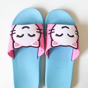 Blue & Pink Cat Slides